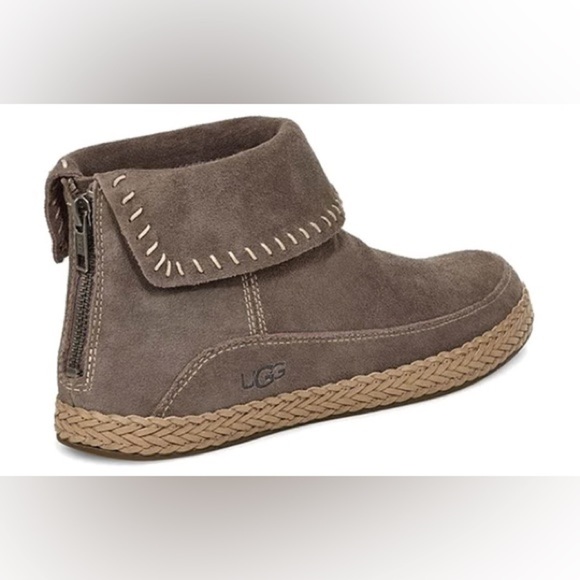 UGG Kavar Varney Fleece Lined Gray 1104653 Ankle Boot - Picture 2 of 12